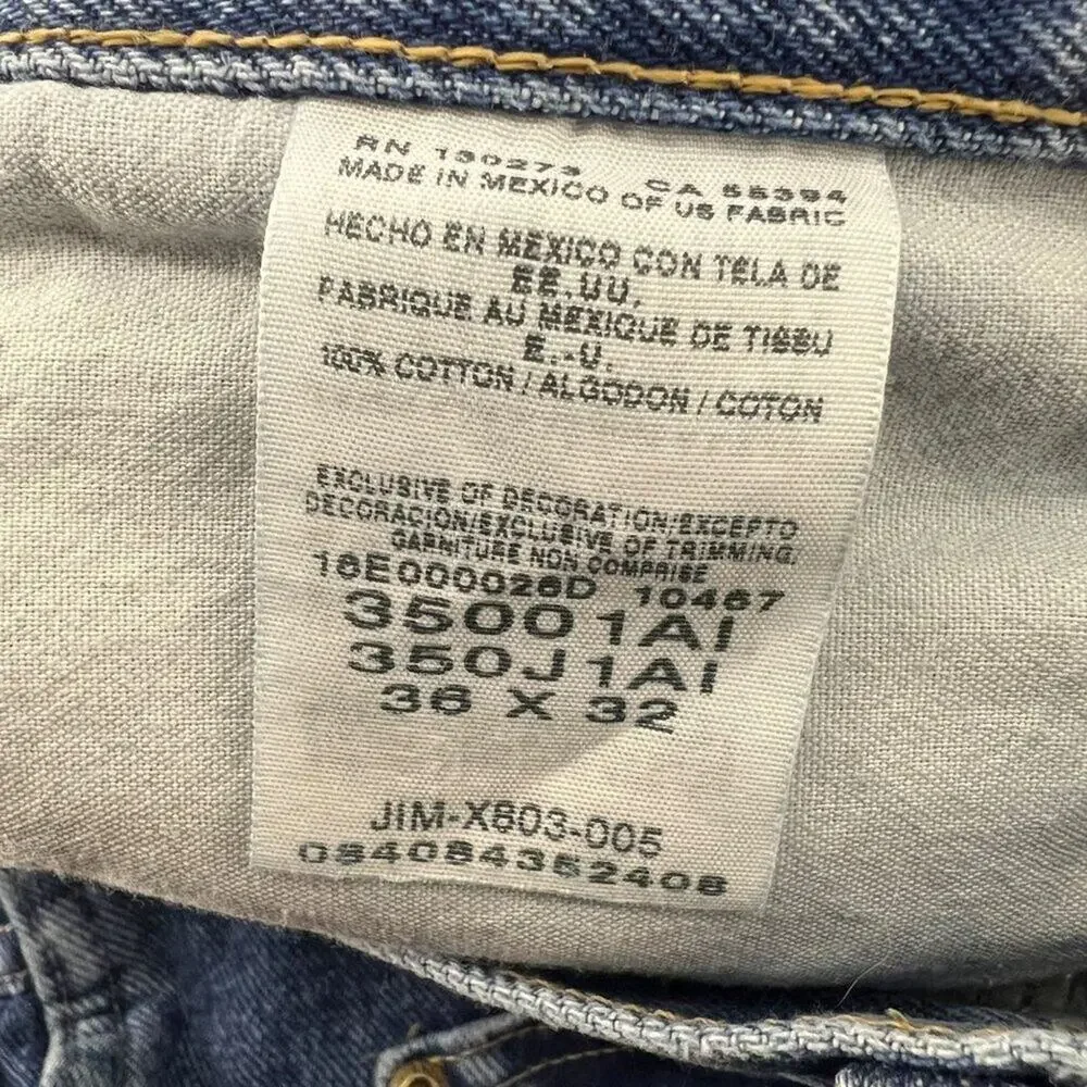Wrangler Mens Rugged Wear Relaxed Fit Jeans 36 x 32